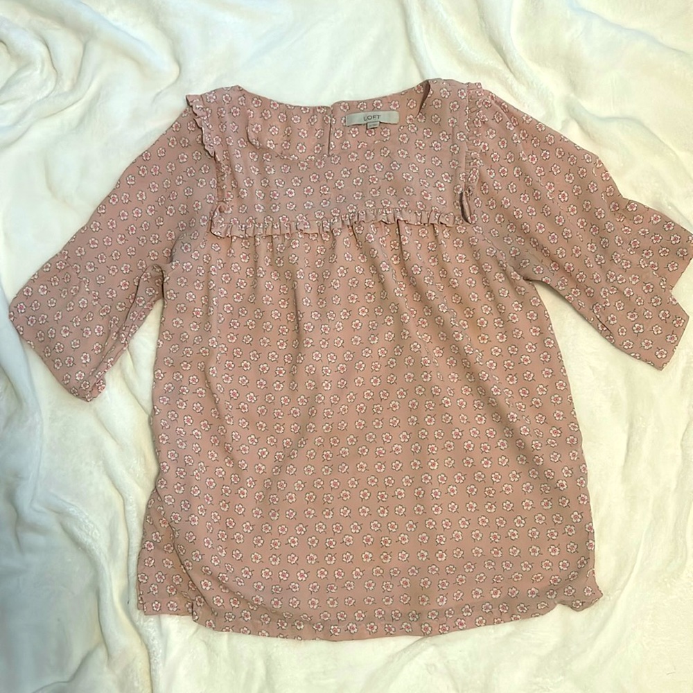 Loft 3/4-Sleeve Floral Top